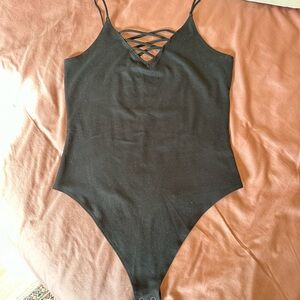 Black Strappy Bodysuit